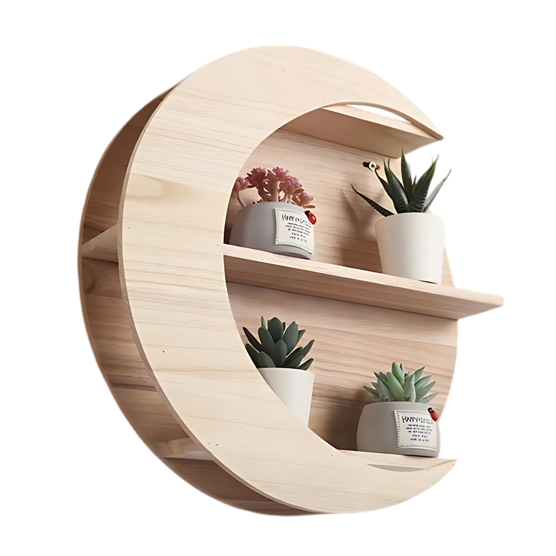 Moon-Shaped Wall Decor