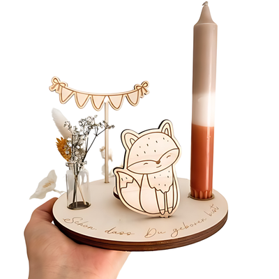 Wooden Candle Holder