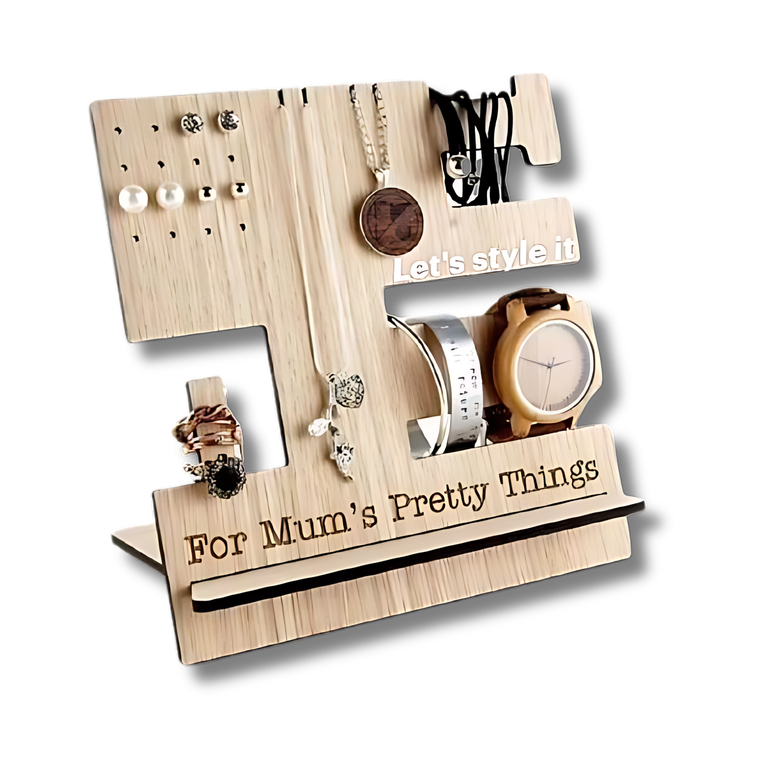 Wooden Jewelry Holder