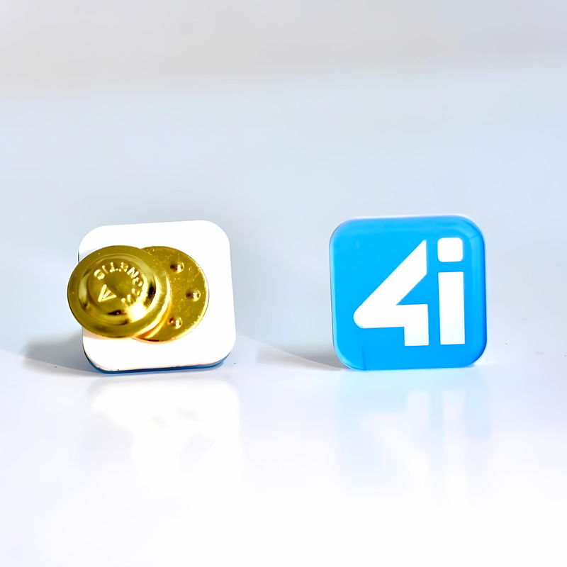 Acrylic Button Badges: