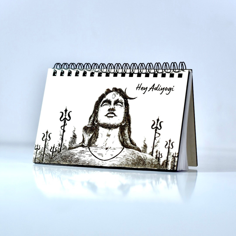 Wooden Engraving Notebook