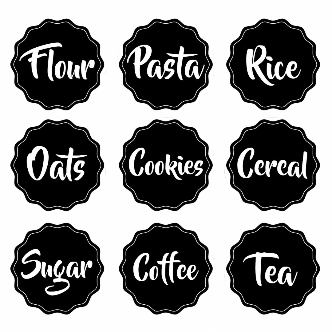 Black Theme UV Stickers