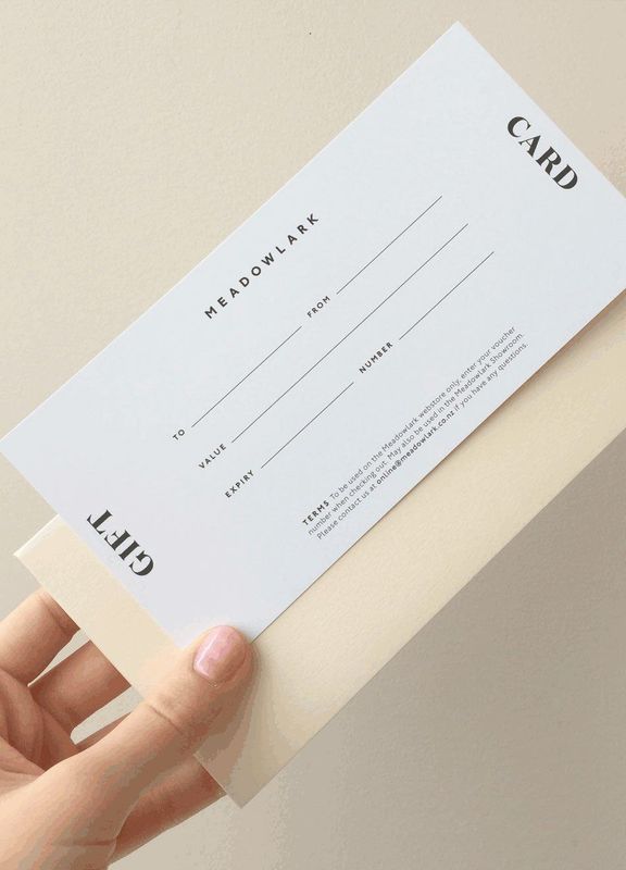 Gift Cards and Vouchers