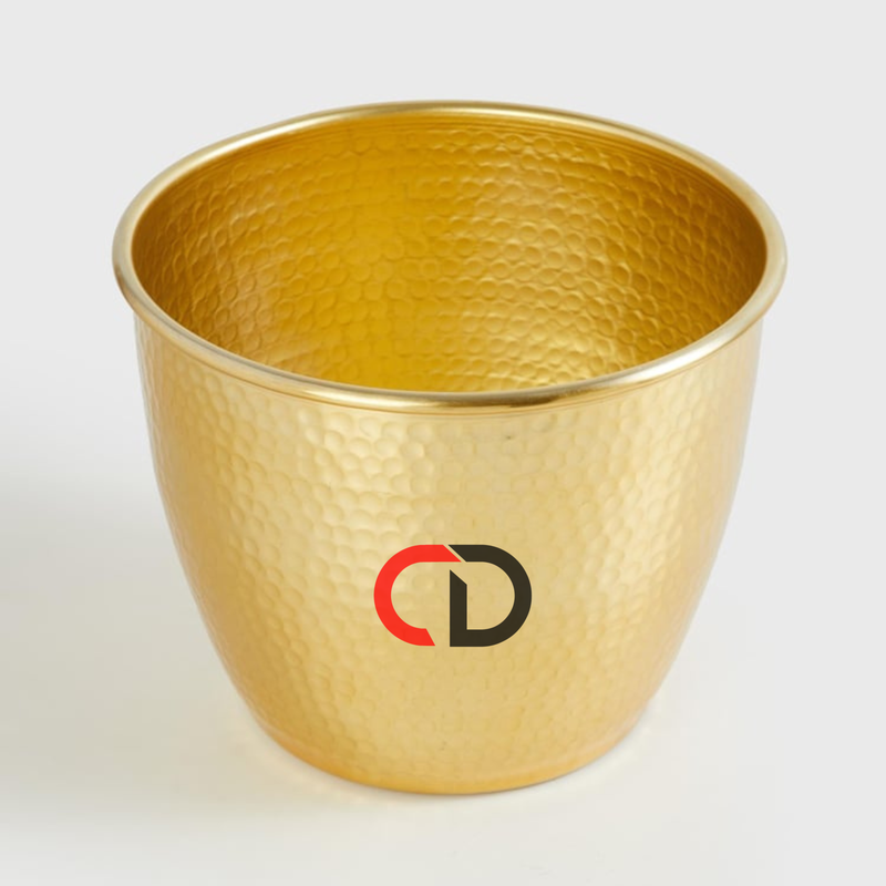 Corsica Eden Metal Hammered Planter