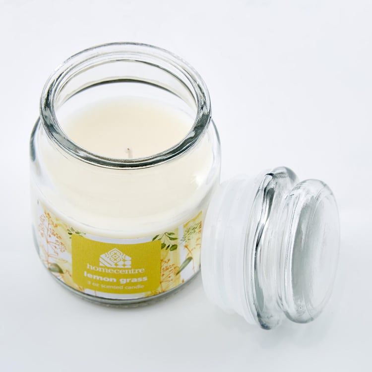 Corsica Lemongrass Scented Jar Candle with Lid