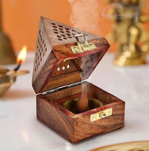 Wooden Agarbatti Cone Box