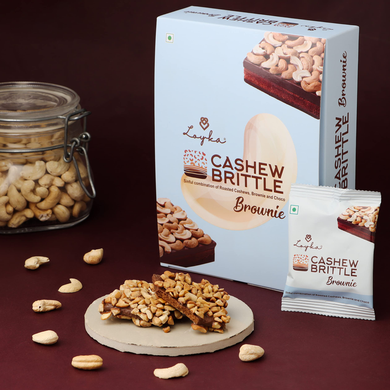 Loyka Cashew Brittle Brownie