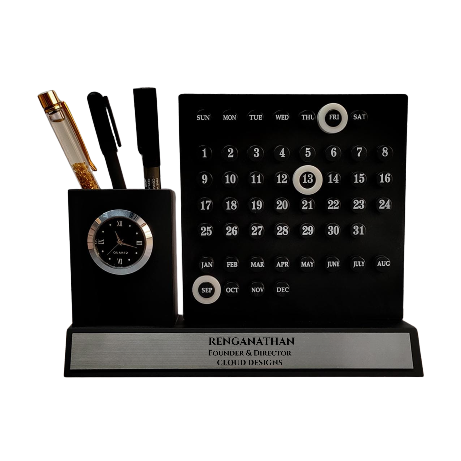 Lifetime Calendar with Clock