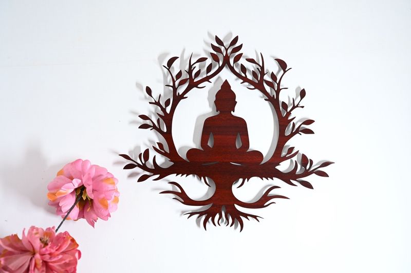 Buddha Mandala Art (MDF Wood)