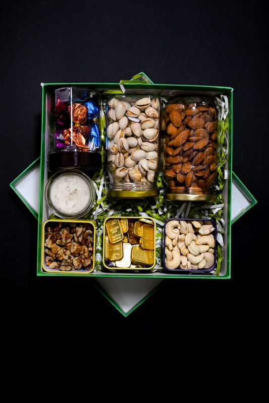 Premium Diwali Gift Box with Dry Fruits, Chocolates &amp; Candle
