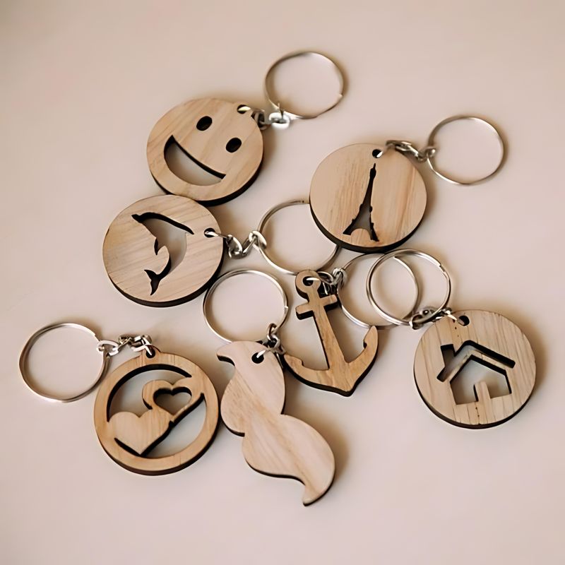 Wooden Keychains