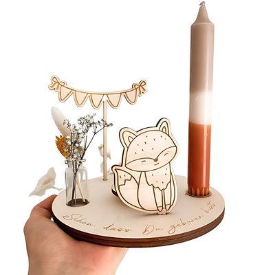 Wooden Candle Holder