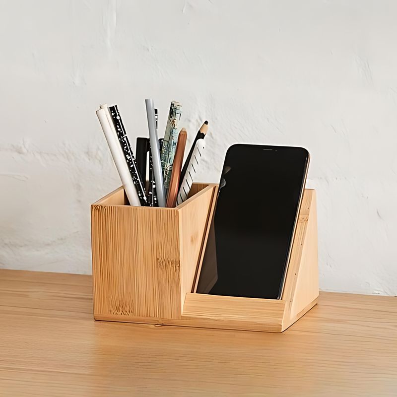 Wooden Pen Stand