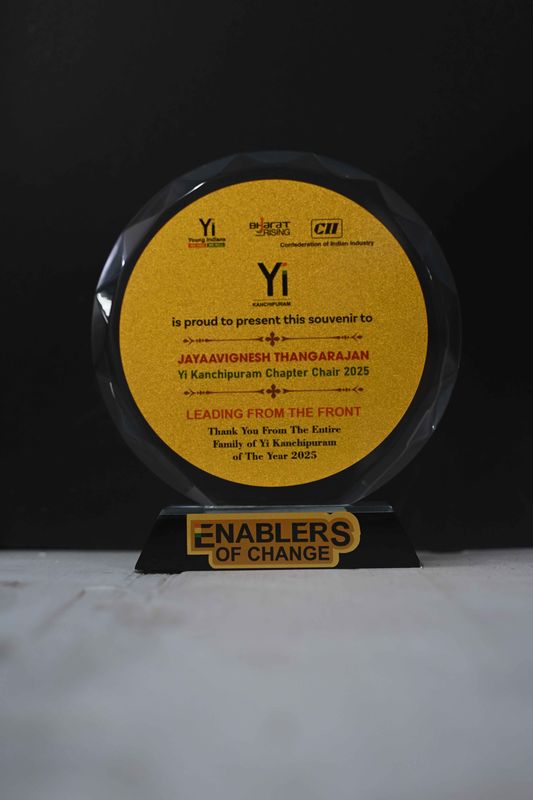 Premium Crystal Recognition Award with Gold Engraved Plate