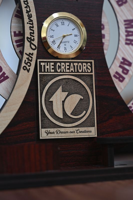Wooden Lifetime Calendar – Perpetual Wooden Desk Calendar for Office &amp; Home Decor