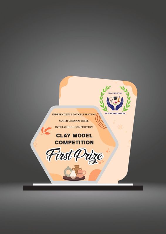 Customized Acrylic Awards | First Prize School Awards for Children