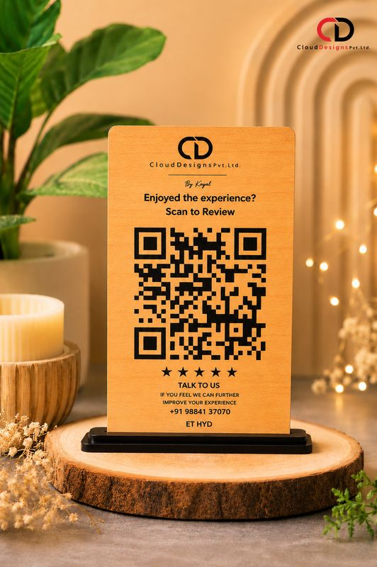 Wooden QR Scanner