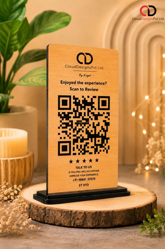 Wooden QR Scanner