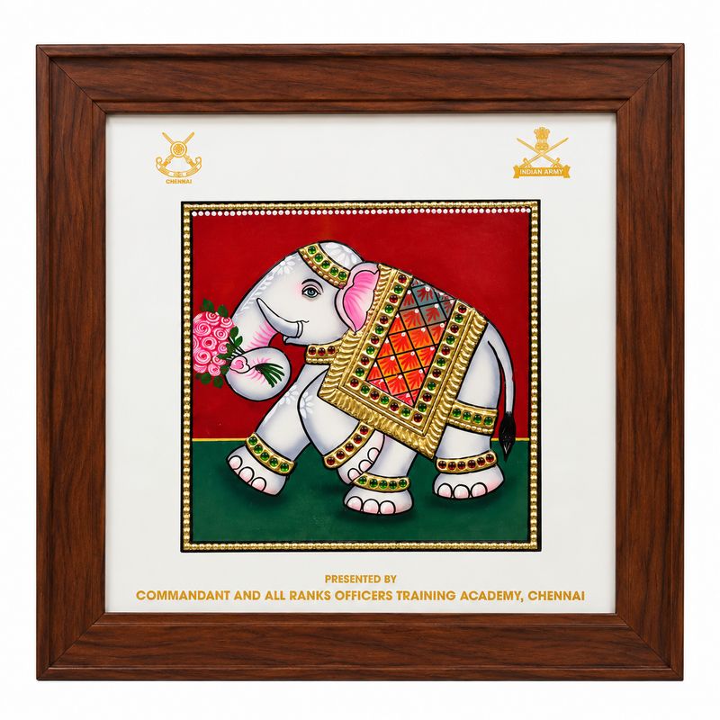Premium Customized Wooden Elephant Art Frame