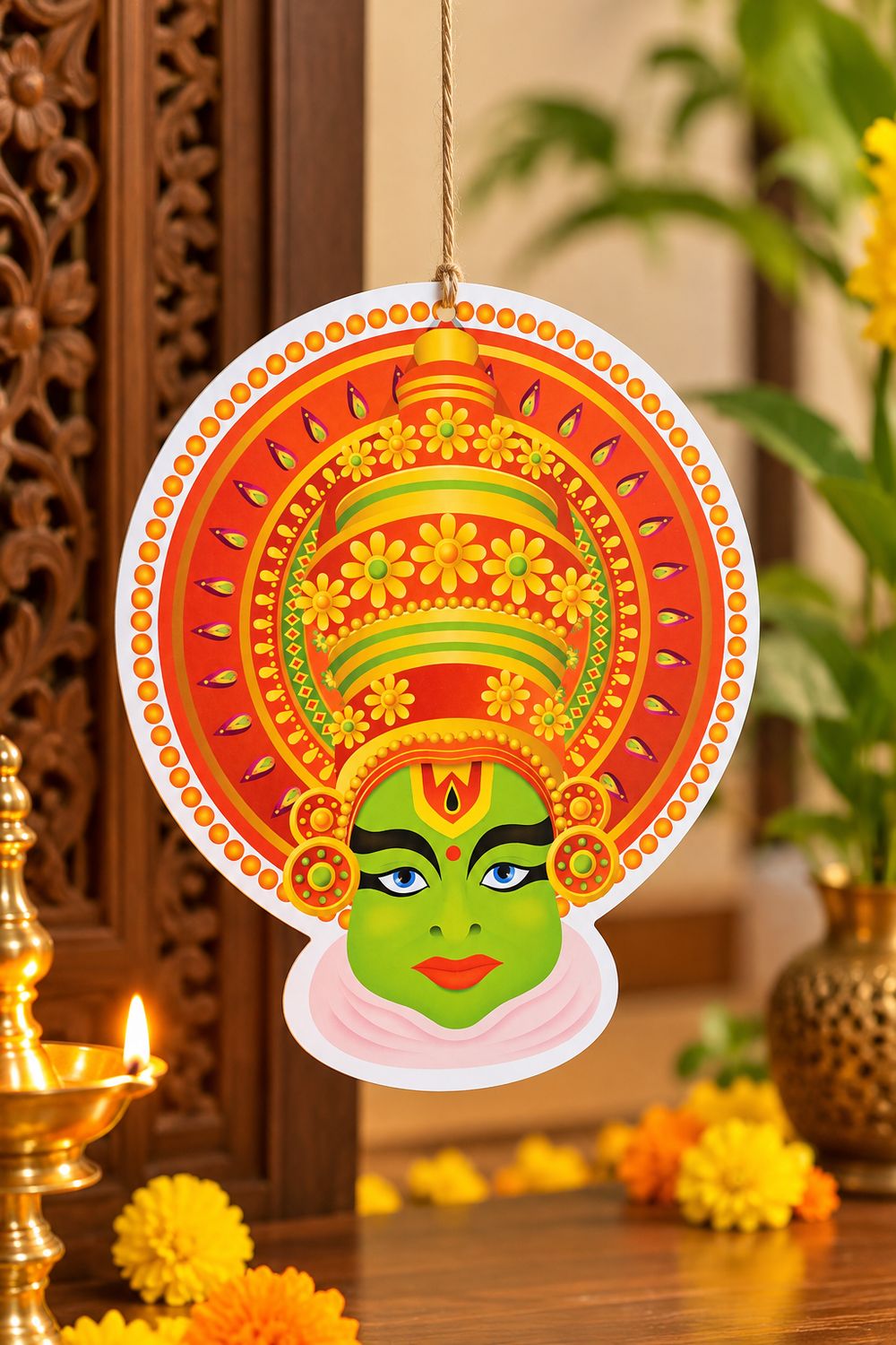 Customized Kathakali Hanging Wall Decor
