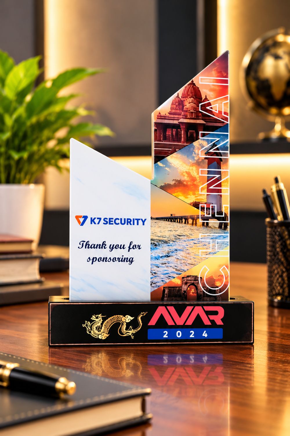Customized Chennai Acrylic Sponsorship Award