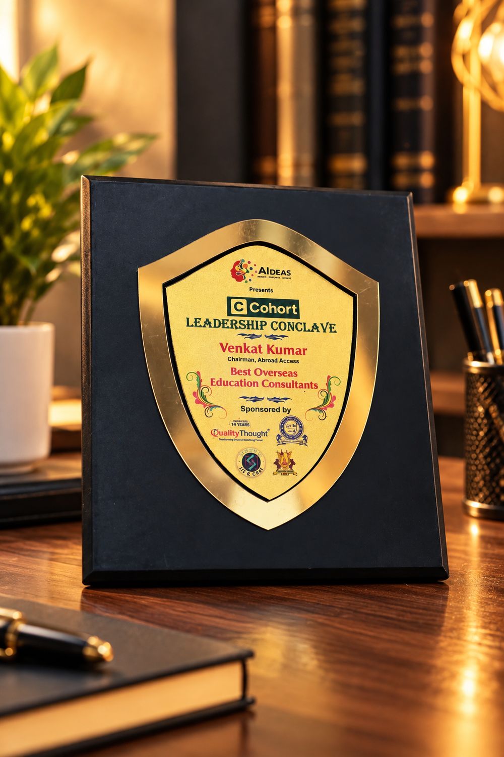 Golden Leadership Conclave Recognition Award Plaque