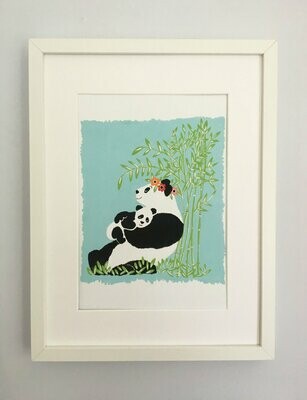Panda and cub print