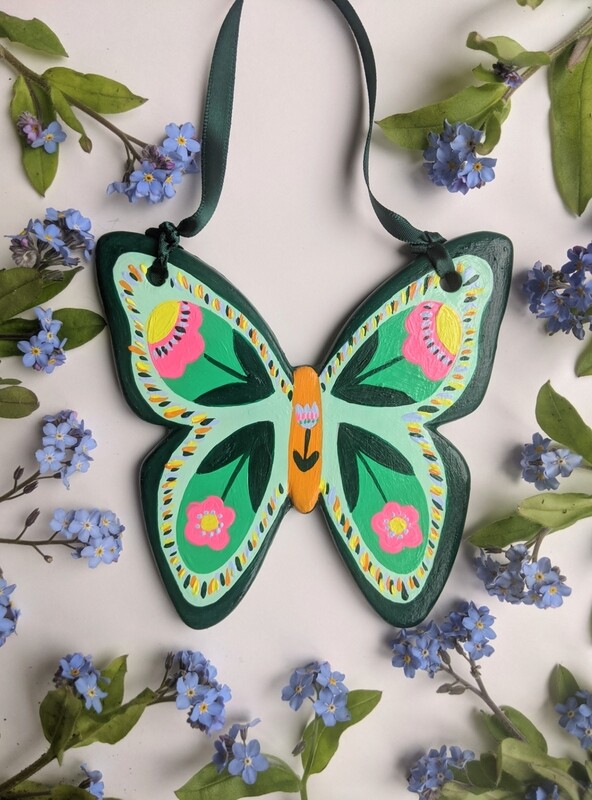 Hand painted butterfly