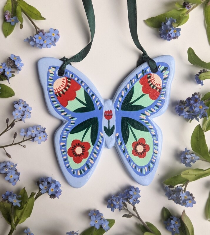 Hand painted butterfly