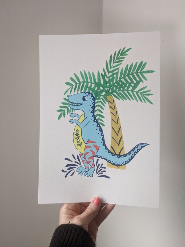 T- rex A4 print 