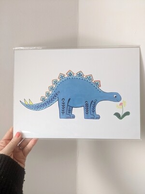 Stegosaurus print A4