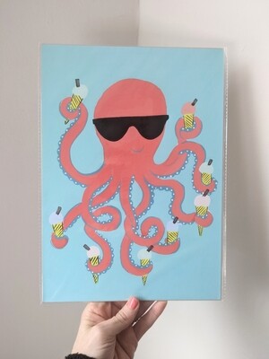 Octopus with ice creams