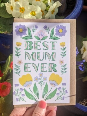 Best mum ever card 