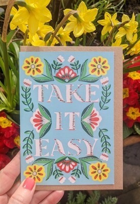 Take it easy card