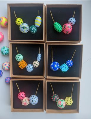 Bead necklace painting workshop - Friday 28th of June at Wonderment Woburn sands 