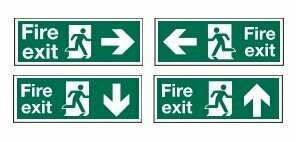 Fire Exit Directional Signs