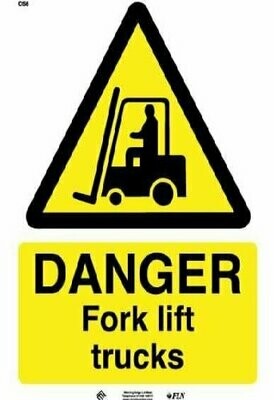 Danger Fork lift trucks