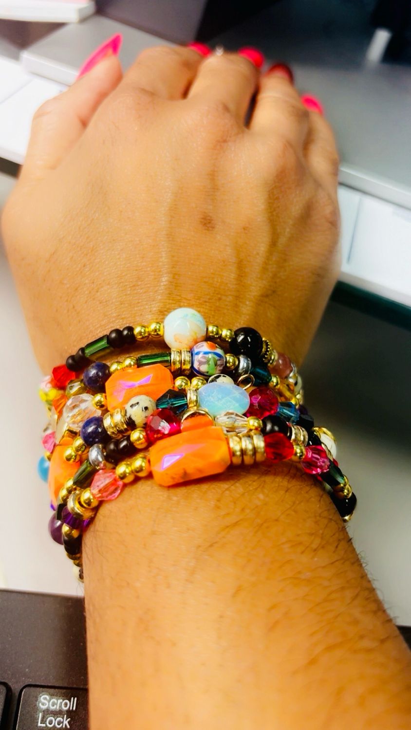 Oriental Color Pop Wrap Bracelet/Bangle(Freestyle)