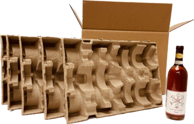 12 bottle wine pulp shipping set

