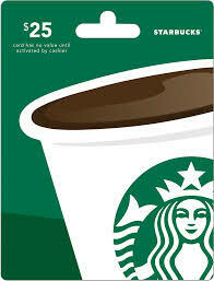 $25 Starbucks gift card $25 Starbucks gift card