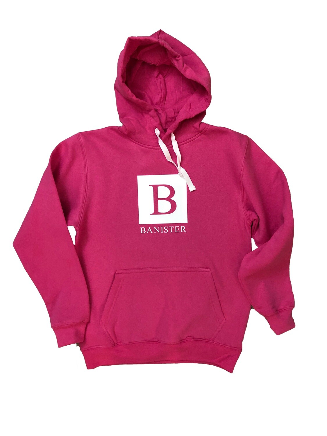 Women Pink Banister Pullover Hoodie