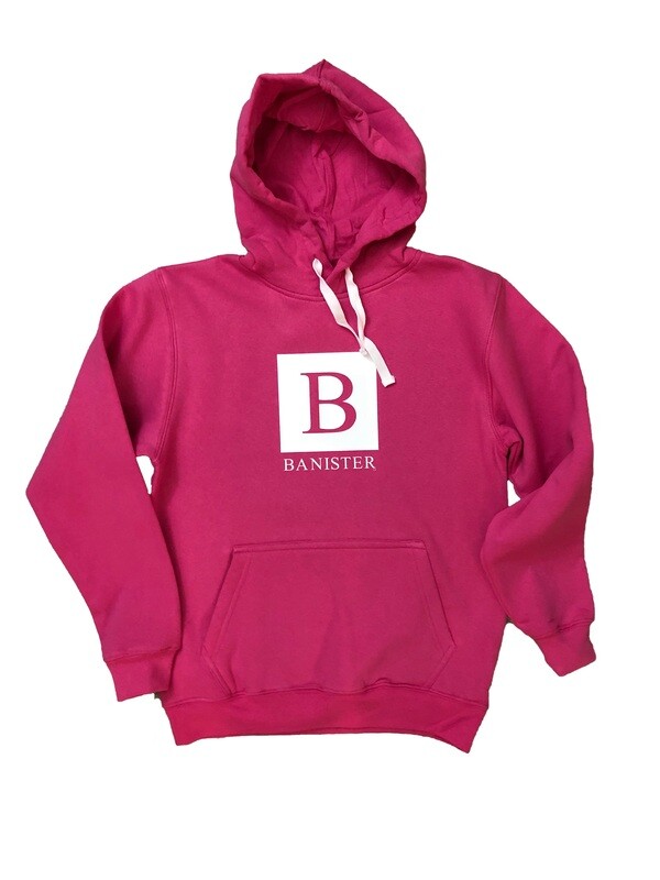 Women Pink Banister Pullover Hoodie