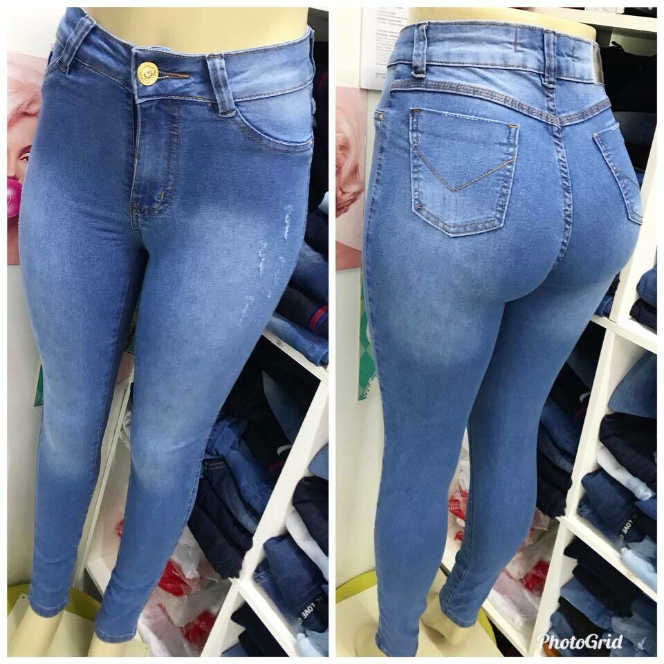 Calça Feminina Jeans Skinny - Pacote com 10 Unidades