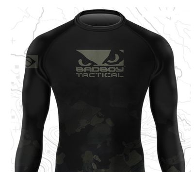 Bad Boy Tactical Rashguard Black Camo