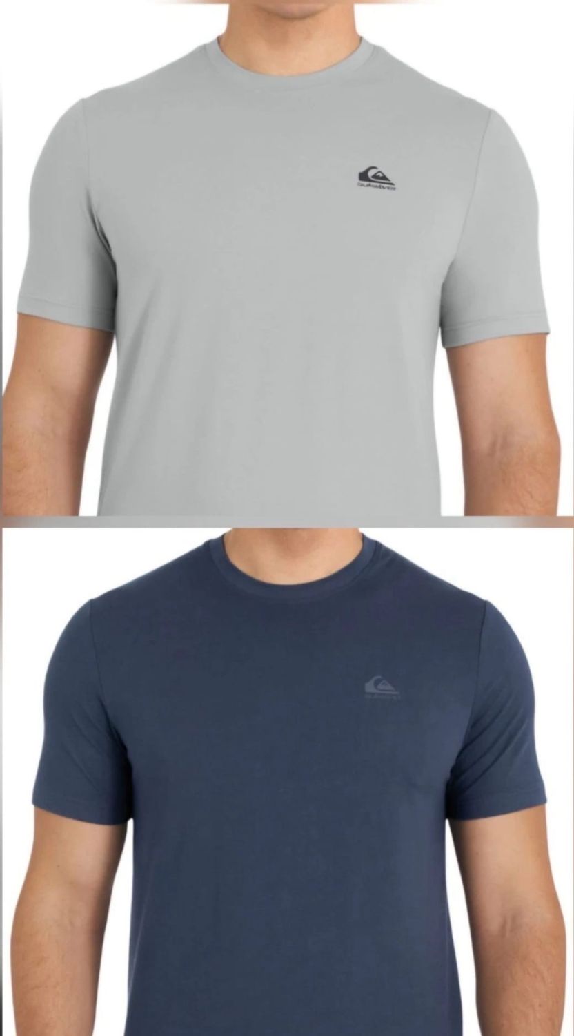 Set of 2 Quiksilver Mens Performance Lightweight Active Tee Shirt