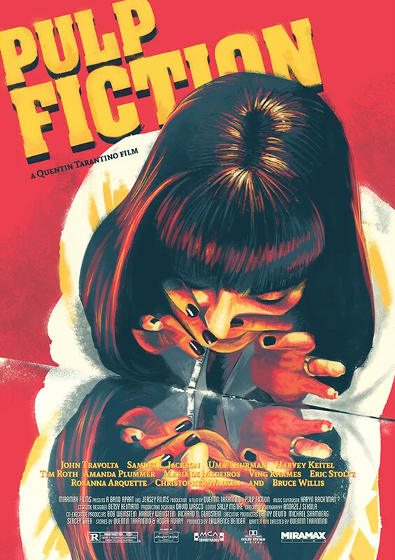 Pulp Fiction Mia Wallace Poster Print - Alternative Artwork by Pickle