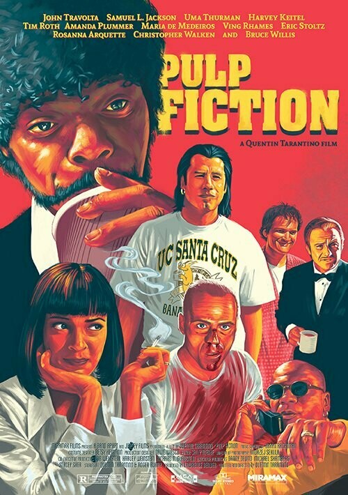 Pulp Fiction Poster Print - Alternative Movie Artwork by Pickle