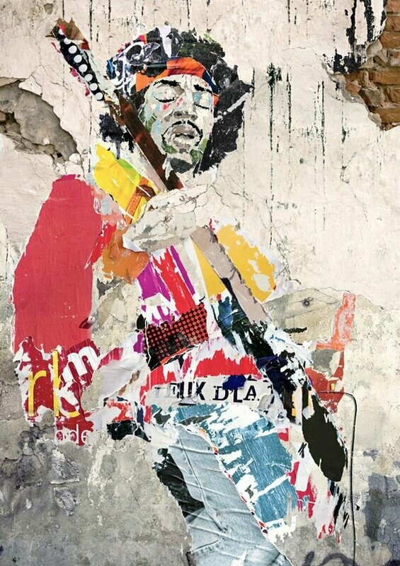 Jimi Hendrix Poster Print - Alternative Artwork by Pickle