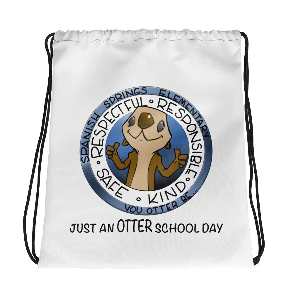 Just An OTTER School Day - Drawstring bag