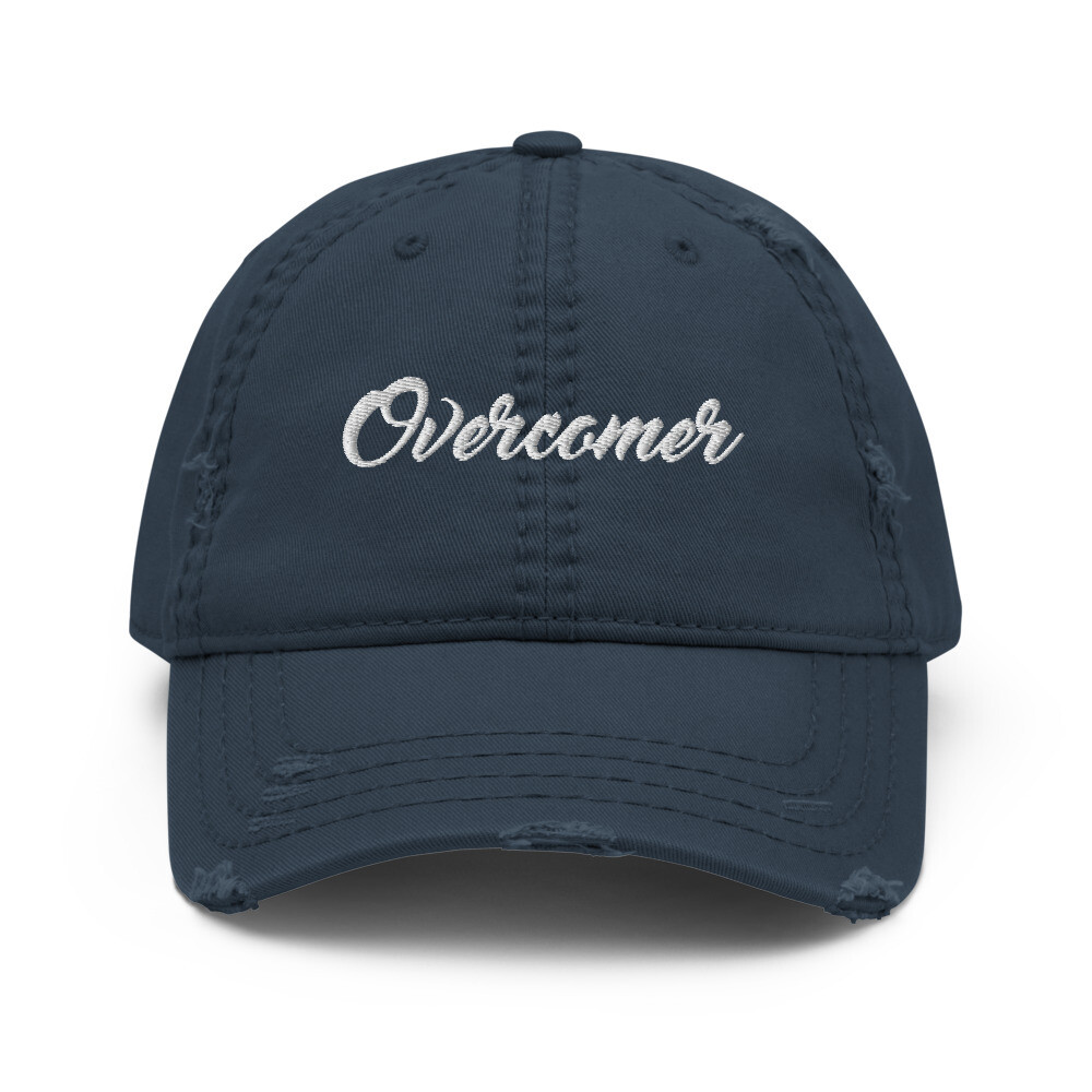 Overcomer Distressed Cap